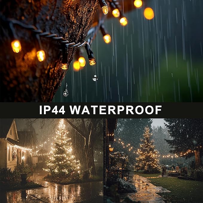 Dazzle Bright Christmas String Lights, 600 LED 196 FT Waterproof Green Wire - Image 2
