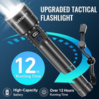Rechargeable Flashlights 2 Pack, Super Bright LED Long Handle Flashlight - Image 6