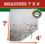 Grizzly Gear Emergency Mylar Thermal Blankets Survival Kit Camping Space Blanket - Image 2