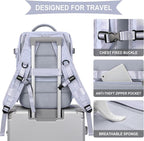 WONHOX Large Travel Backpack Carry on Flight Approved Laptop Work Business - Image 4