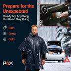 PREPARED4X Emergency Mylar Poncho – Survival Rain Poncho - Image 6