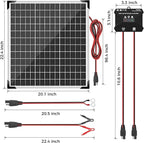 Voltset Solar Panel Kit 50W 12V, Solar Battery Trickle Charger Maintainer - Image 8