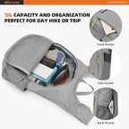 SKYSPER 10L Hiking Backpack Small Hiking Daypack Packable Lightweight Travel - Image 3