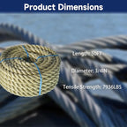 3/4 inch x 50 feet Twisted ProManila - Image 2