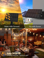 100ft Solar Outdoor String Lights - Image 6
