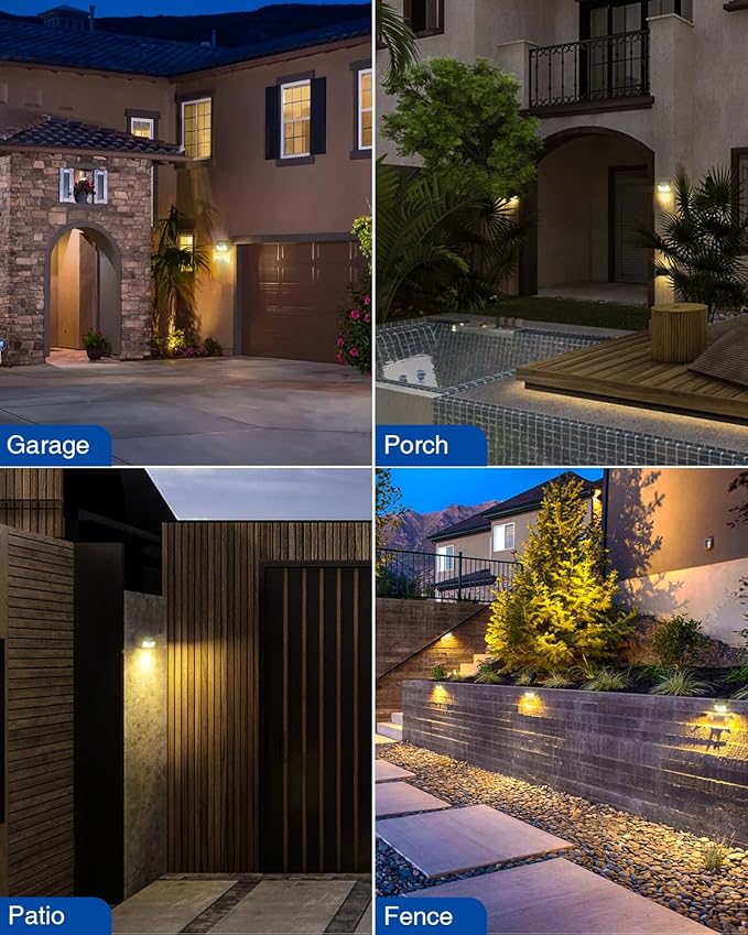 Peasur LED Solar Lights Outdoor Motion Sensor, 2 Packs Waterproof Solar Power - Image 7