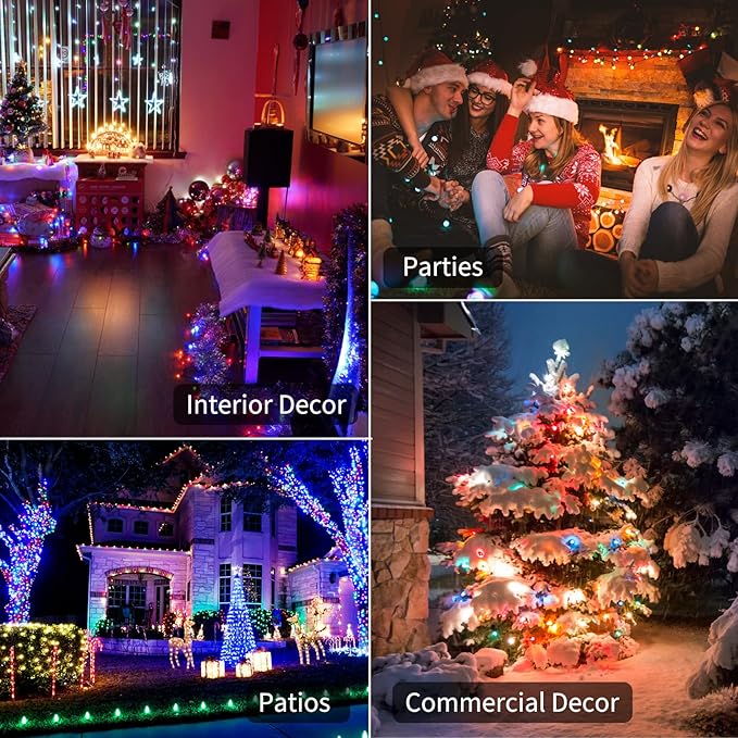 Battery Operated Christmas Lights 2 Pack 18 Feet 50 LED Clear Mini String Lights - Image 6