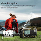 Emergency Radio 12000, Auto Digital Weather Radio Portable AM FM SW NOAA - Image 2