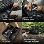 ELECOM NESTOUT Gear Storage Case, Lightweight Hard Shell Organizer, - Image 4