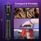 TrixHub 365nm Black Light Flashlight, UV Flashlight Rechargeable - Image 8