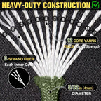 Paracord Rope 750 lb - 1000ft / 500ft / 200ft / 100ft 5/32" Parachute Cord 4MM - Image 3