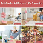 Belife X8 Portable Fan, 7200mAh Battery Powered Rechargeable, Oscillating USB - Image 5