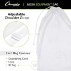Champion Sports Mesh Equipment Bag – Heavy-Duty Nylon Drawstring Bag - Image 5