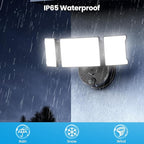 Olafus 80W Flood Lights Dusk to Dawn Outdoor Lighting, IP65 Waterproof LED - Image 5