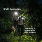 BioLite Range 400 Waterproof, Fast-Charging Rechargeable Headlamp, Slate Blue - Image 6