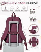 SEAFEW Red School Backpack for Girls Boys, Small Waterproof Bookbag for Women - Image 6