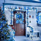 JMEXSUSS 400 LED Christmas Lights Indoor Outdoor, 132 ft 8 Modes Blue and White - Image 2
