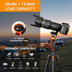 82" Tall Camera Tripod Heavy Duty, Victiv Aluminum DSLR Tripod Monopod - Image 5