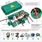 Hrensaw Medium Outdoor Electrical Box, Weatherproof Connection Box w/6 Cable - Image 2