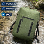 Haimont Waterproof Dry Backpack 30L TPU Lightweight Roll Top Dry Bag - Image 2
