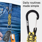 EOTW Paracord Keychain for Men Women Paracord Carabiner Backpack Keychain - Image 4