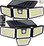 AmeriTop Solar Lights Outdoor, 2 Pack 300 LED High Brightness Cordless Solar by AmeriTop