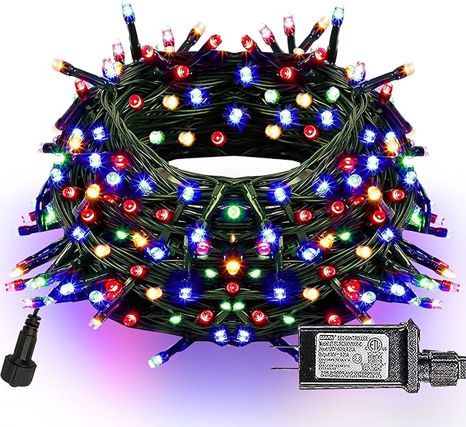 Dazzle Bright 300 LED Christmas String Lights, 100 FT Connectable Waterproof by DazzleBright