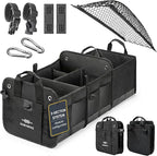 3-Section Car Trunk Organizer XL – Large Modular Auto Storage Bin, Foldable by DURABLEZ