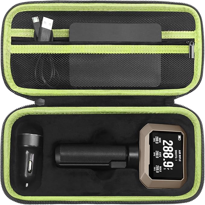 Carrying Case for Garmin Xero C1 Pro Chronograph, Inlaid Organizer by SKIDAYO
