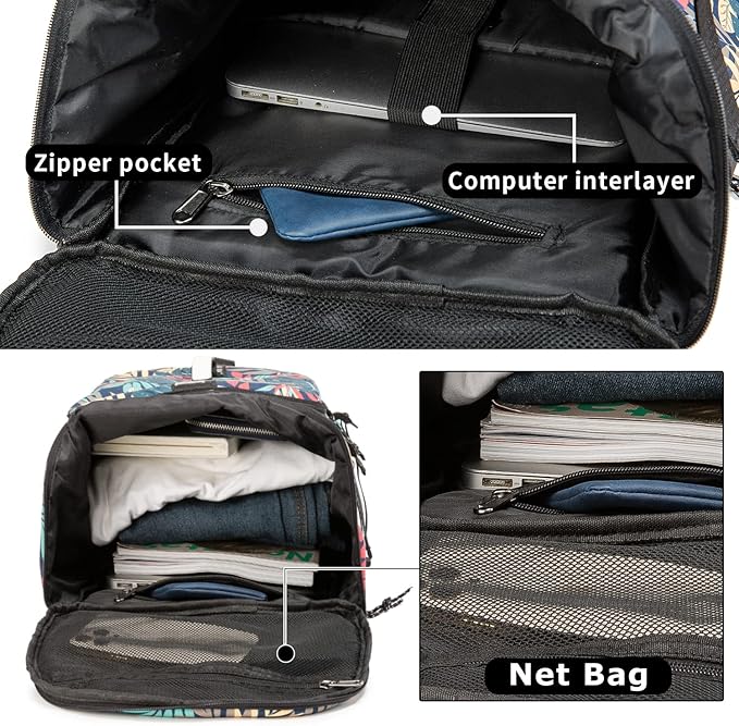 Gym Duffle Bag Waterproof black Laptop Backpack Suitable - Image 5