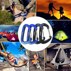 L-Rover Carabiner, 12KN Lightweight Heavy Duty Carabiner Clips, Aluminium - Image 7