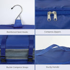 Surblue Hanging Shelves Travel Storage Bag Compression Packing Cube - Image 6