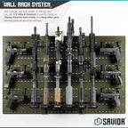 Savior Equipment Wall Rack System Heavy-Duty Steel Tactical Rifle Carbine - Image 2