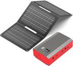 Portable Solar Power Bank with AC Outlet 65W 110V External Battery Pack by ZeroKor