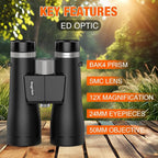 12x50 ED Binoculars for Adults-Professional Roof Prism, HD Optical System - Image 2