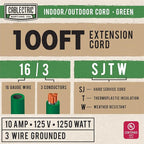 100 Foot Outdoor Extension Cord - Image 2