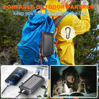 Solar Charger 20, Portable Power Bank, 4 Cables Outdoor Waterproof External - Image 8