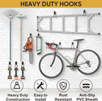 TICONN 2 Pack Heavy Duty Garage Hooks, Steel Utility Wall Storage Hooks - Image 5