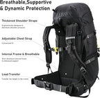 N NEVO RHINO 40L Internal Frame Hiking Backpack - Image 3