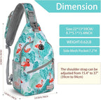 ZOMAKE Sling Bag, Small Crossbody Sling Backpack, Water Resistant Shoulder - Image 2