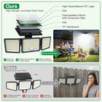 Solar Outdoor Lights Motion Sensor, 2500LM 286 LED Security Flood Lights - Image 7