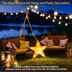 Mlambert 50Ft Outdoor String Lights, G40 Globe Patio Lights - Image 5