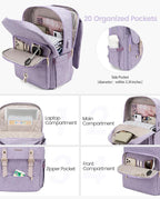 LOVEVOOK Laptop Backpack Purse for Women Fashion Vintage Computer Backpack 15.6 - Image 2