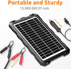 SUNAPEX 12V Solar Battery Charge: 10W Waterproof Portable Solar Panel Kit - Image 8