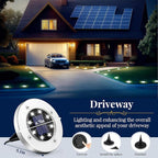 SOLPEX Solar Ground Lights, 16 Pack Solar Lights Outdoor Waterproof, 8 LED - Image 5