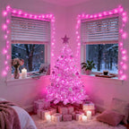 JMEXSUSS 33ft 100 LED Pink Battery Operated Lights - Image 2
