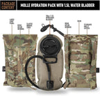 PETAC GEAR 1.5L / 3L Tactical Hydration Pack，Molle Carrier Pouch - Image 2
