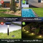 Peasur Mini Solar Ground Lights, 30 Pack Flat Solar Disc Lights Outdoor - Image 8