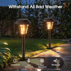 LETMY Solar Pathway Lights Outdoor, 10 Pack Solar Lights Outdoor Waterproof - Image 6