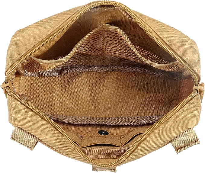 FRTKK Tactical Molle Admin Pouch Utility Laser Cut EDC Tool Pouch Bag - Image 3